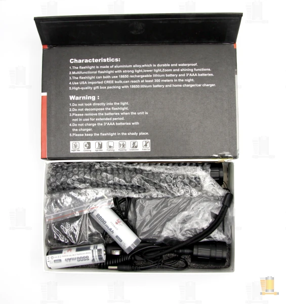 Фонарь подствольный Без бренда Q126-P50 COB от батареек черный