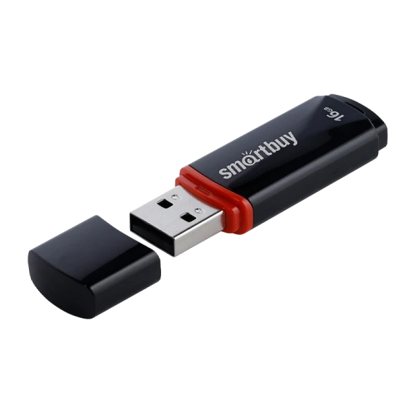 Флеш-накопитель Smartbuy Crown 16GB USB2.0 пластик черный