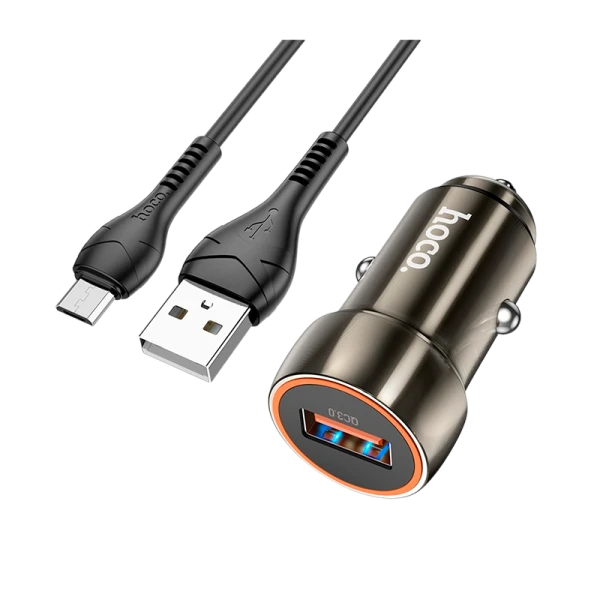 Автомобильное З/У HOCO Z46 USB 3.0A серый (1/13/130)