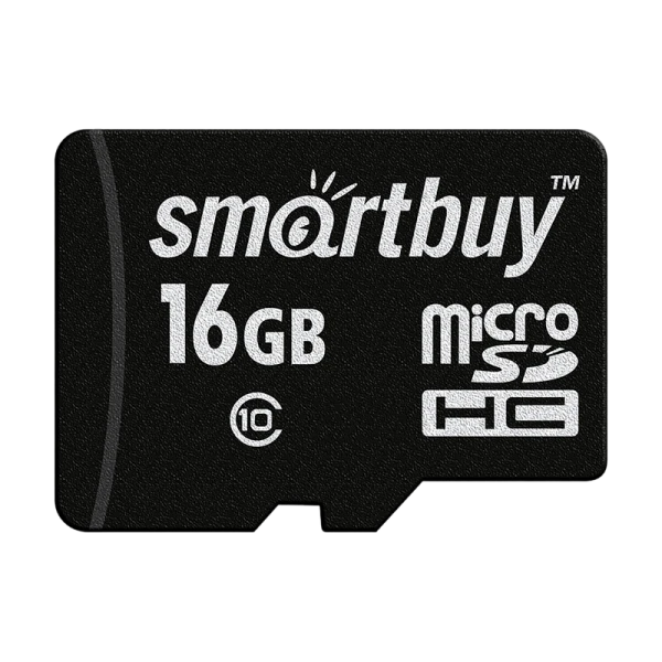 Карта памяти microSD Smartbuy 16GB Class10 10 МБ/сек без адаптера