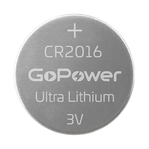 Батарейка GoPower ULTRA CR2016 BL2 Lithium 3V (2/40/800)