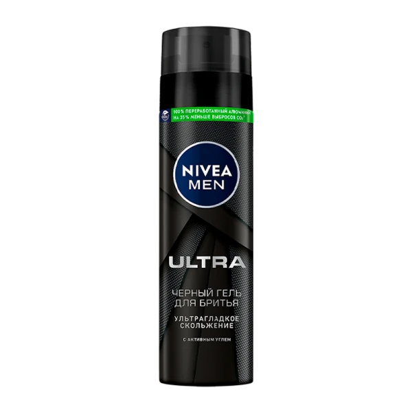Гель для бритья Nivea ULTRA с активным углем 200мл