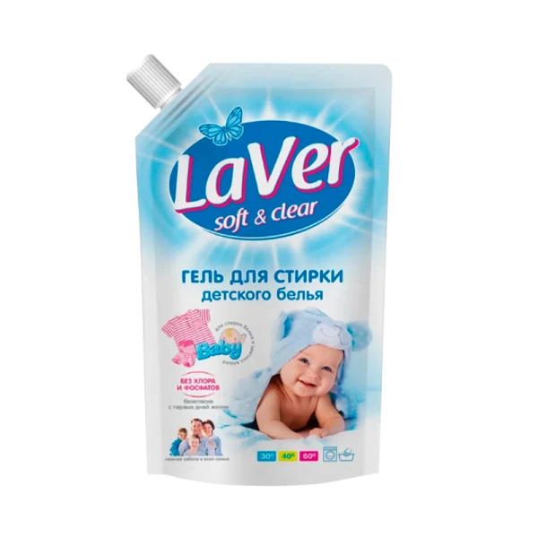Гель для стирки детского белья LaVer 1л дой-пак (1/6/90)