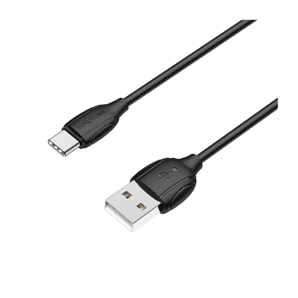 Кабель Borofone BX19 USB (m)-Type-C (m) 1.0м 3.0A ПВХ черный (1/648)