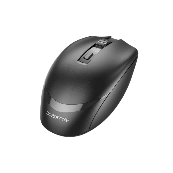 Мышь беспроводная Borofone BG7 классическая USB черный (1/22/88)