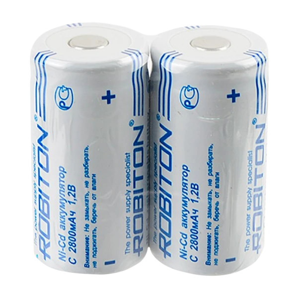 Аккумулятор ROBITON 2800NCC SR2 с плоским контактом, в упак 10 шт (2/10/160)