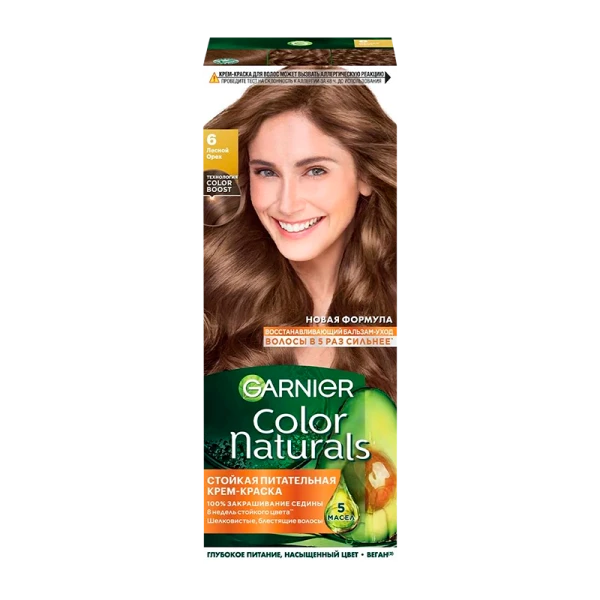 Краска для волос GARNIER Color Naturals 110мл 6 Лесной орех (1/12)