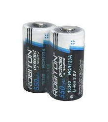 Аккумулятор ROBITON Li16340/3.0 550мАч&nbsp;&nbsp;с защитой SR2 (2/6/300)