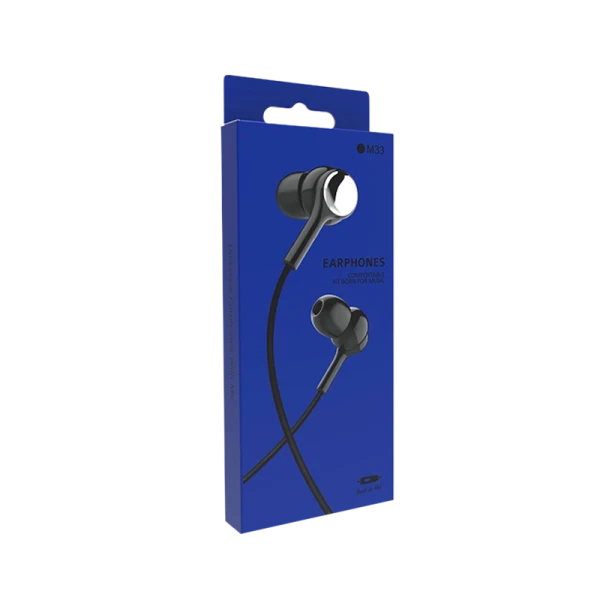 Наушники внутриканальные Borofone BM33 с микр. черный (1/62/248)