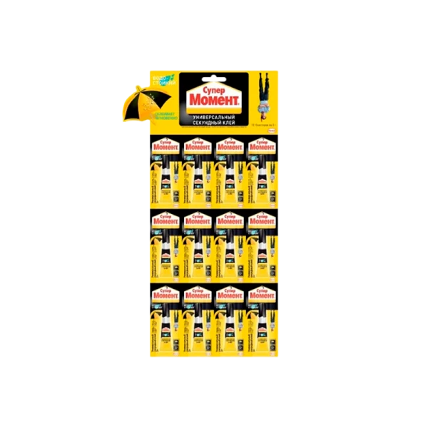 Супер-клей Момент 3г водостойкий BL12 (12/144)