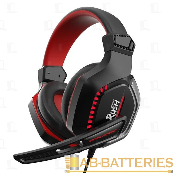 Наушники полноразмерные Smartbuy Rush CRUSH'EM с микр. игровые черный красный (1/20)