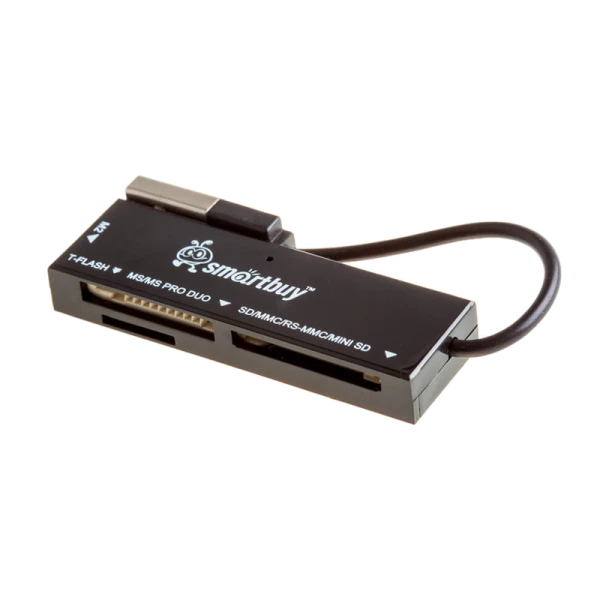 Картридер Smartbuy 717 USB2.0 SD/microSD/MS/M2 черный
