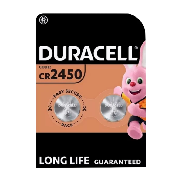 Батарейка Duracell CR2450 BL2 Lithium 3V (2/20/200)