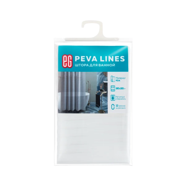 ЕГ PEVA Lines Штора для ванной (1/12)