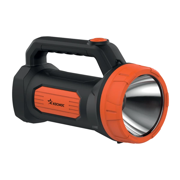 *Фонарь туристический Космос 9103W 3W 1LED от сети черный оранжевый (1/30) 