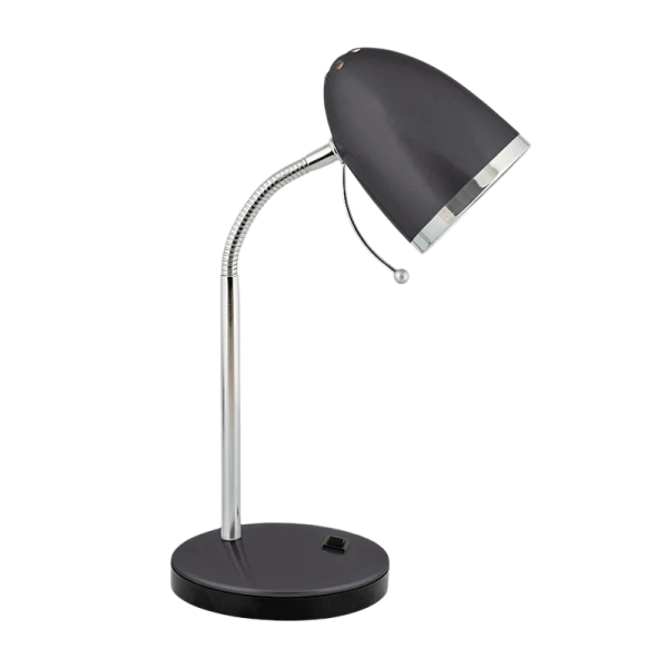 Светильник настольный Camelion KD-308 40W 230V E27 на основании черный (1/12)