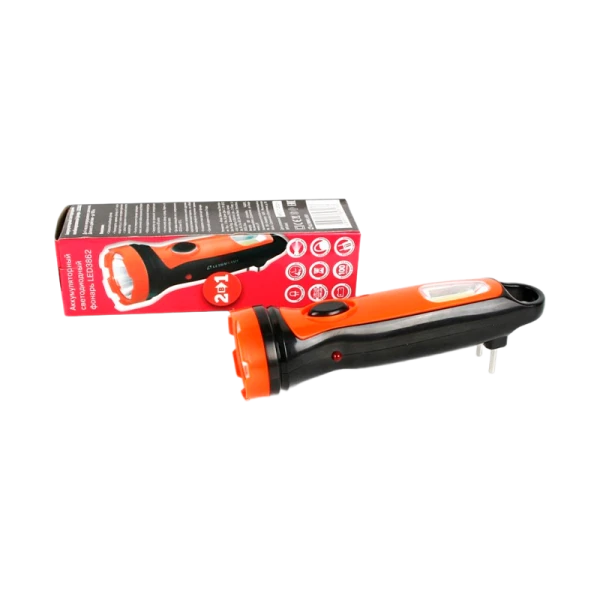 Фонарь светодиодный Smartbuy SBF-84-Y 4LED от аккумулятора с прямой зарядкой желтый (1/120)