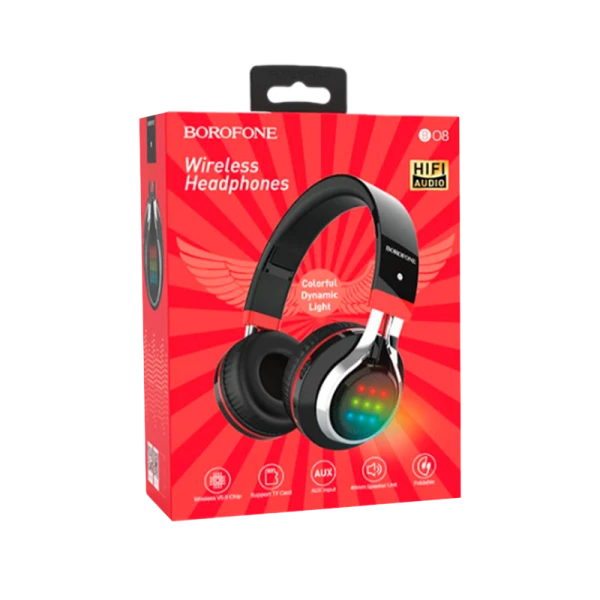 Наушники полноразмерные Borofone BO8 bluetooth 5.0 с микр. черный (1/12/36)