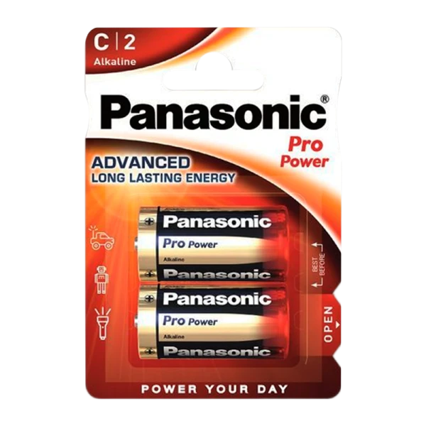Батарейка Panasonic PRO Power LR14 C BL2 Alkaline 1.5V (2/24)