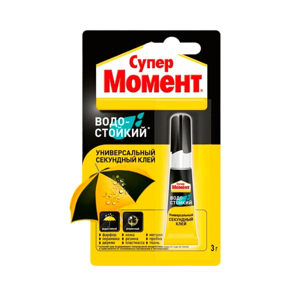 Супер-клей Момент 3г водостойкий BL1 шоу-бокс (1/10/120)