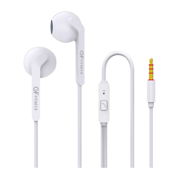 Наушники вставные GFPower A01 с микр. белый