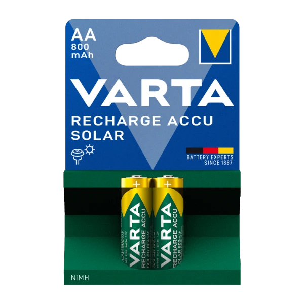 Аккумулятор бытовой Varta HR6 AA BL2 NI-MH Solar 800mAh (2/20/200)