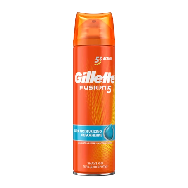 Гель для бритья Gillette FUSION увлажняющий 200мл (1/3/6)