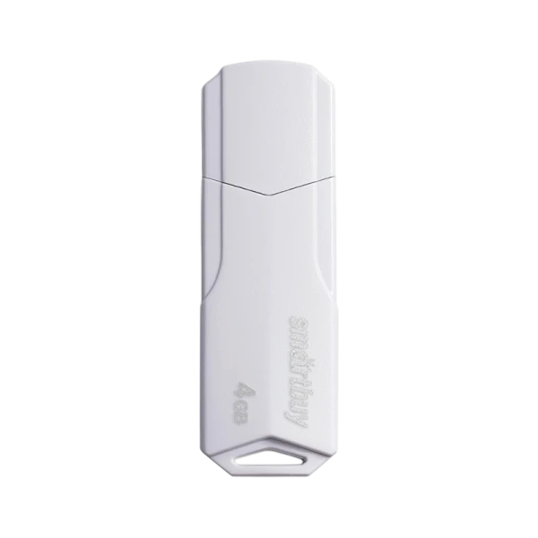 Флеш-накопитель Smartbuy Clue 4GB USB2.0 пластик белый