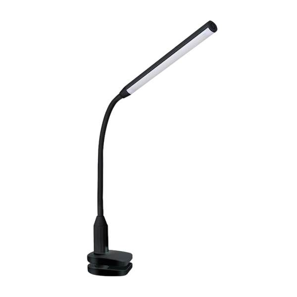 Светильник настольный Camelion KD-793 6W 230V 1LED струбцина сенс. 4 ур.ярк. +лампа черный (1/12)