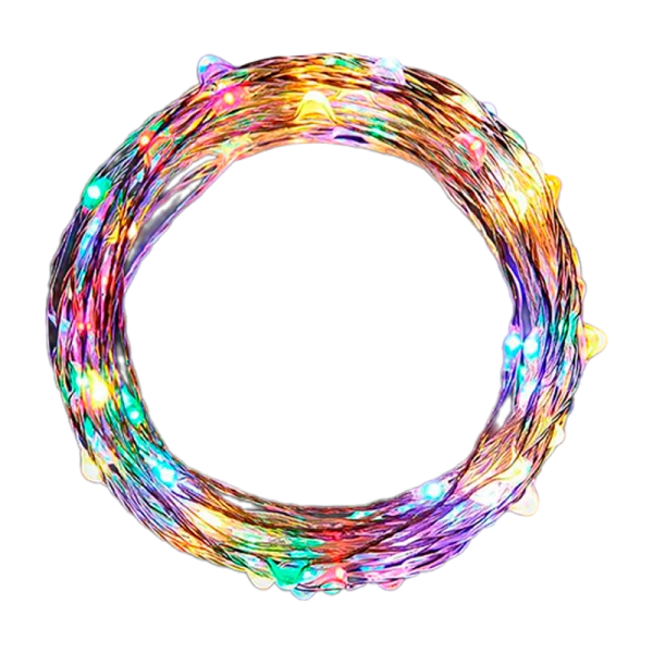 Гирлянда Космос 1.5м лампочки нить от батареек ассорти (1/150)