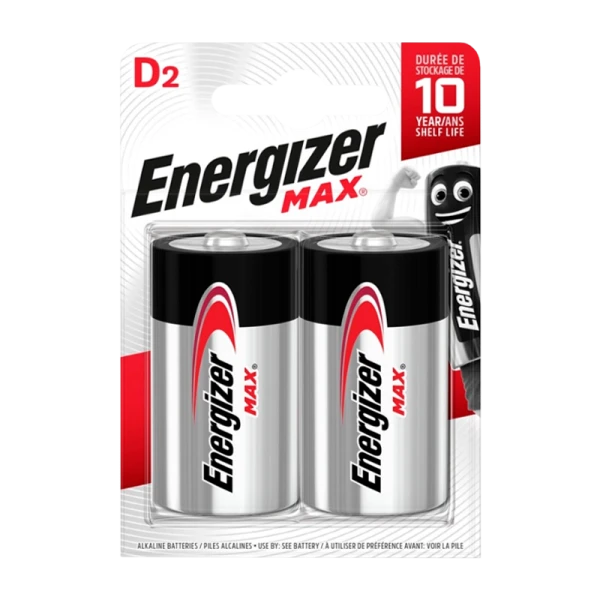 Батарейка Energizer MAX LR20 D BL2 Alkaline 1.5V (2/12)