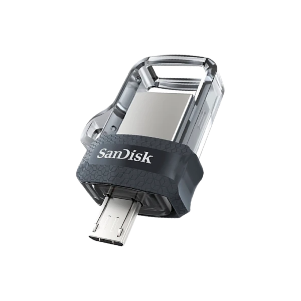 Флеш-накопитель SanDisk Ultra Android Dual Drive DD3 128GB USB3.0 microUSB (m) пластик черный
