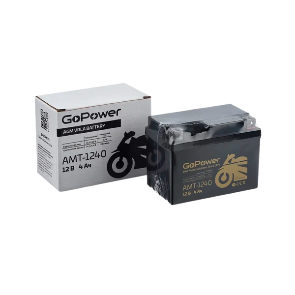Аккумулятор для мототехники GoPower 12V 4Ah