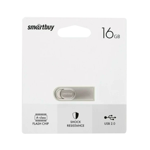 Флеш-накопитель Smartbuy M3 16GB USB2.0 металл серебряный