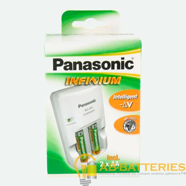 З/У для аккумуляторов Panasonic INFINIUM BQ-326 AA/AAA 2 слота +2AA