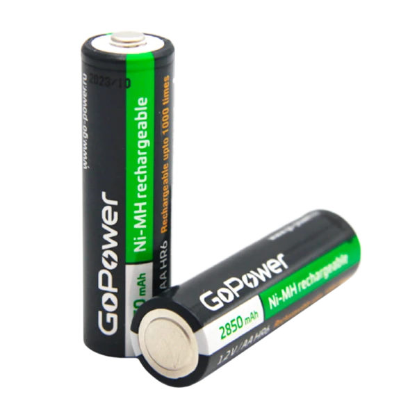 Аккумулятор бытовой GoPower HR6 AA BL2 NI-MH 2850mAh (2/20/240)