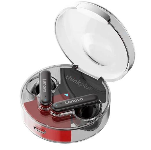 Наушники вставные Lenovo LP10 bluetooth 5.2 с микр. черный