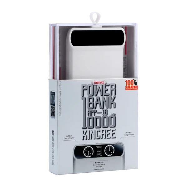 Внешний аккумулятор Remax RPP-18 Kingree 10000mAh 2.1A 2USB белый (1/39)