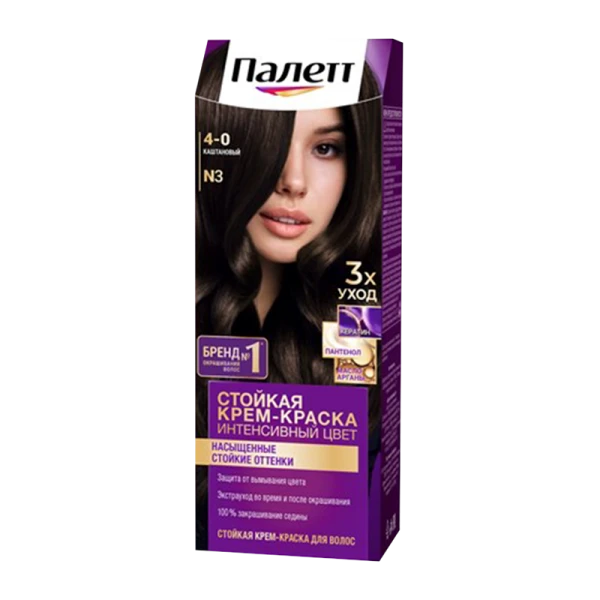 Краска для волос Schwarzkopf Palette 110мл N3 (4-0) Каштановый (1/10)