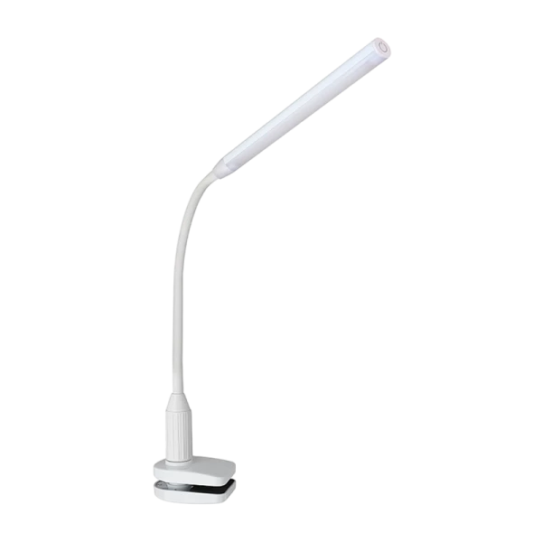 Светильник настольный Camelion KD-793 6W 230V 1LED струбцина сенс. 4 ур.ярк. +лампа белый (1/12)