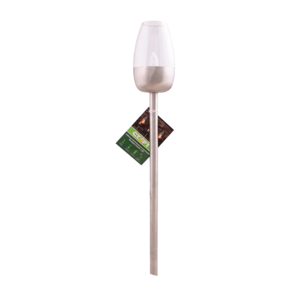 *Фонарь садовый Старт 1LED САД Сканди от солнечной батареи IP44 датчик освещения белый 