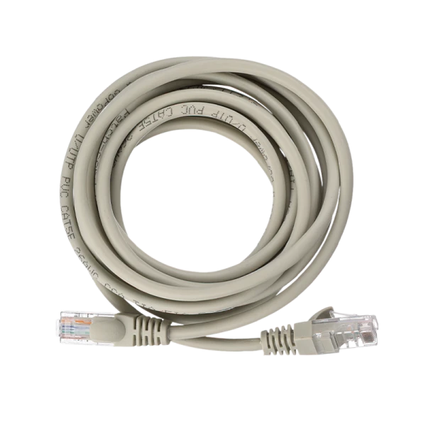Патч-корд GoPower RJ-45 (m)-RJ-45 (m) 3.0м кат.5е ПВХ 26AWG CCA серый Premium Zip-Lock c подвесом