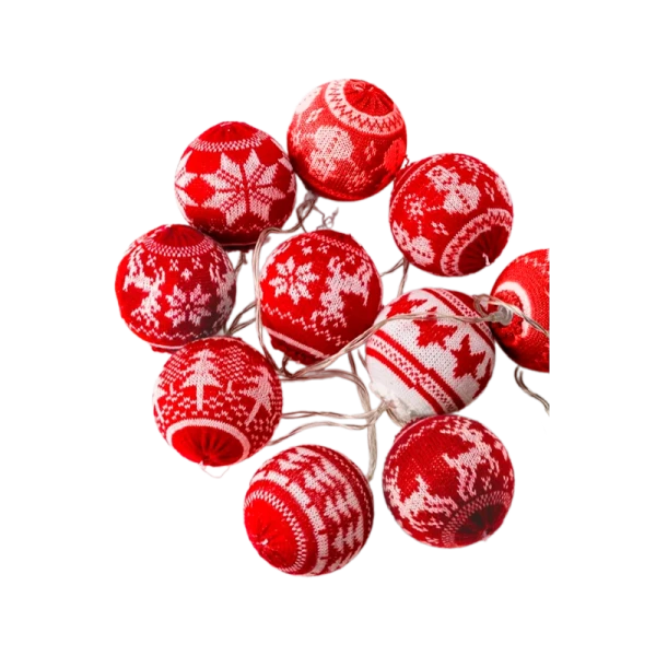 Гирлянда Космос "Скандинавский стиль" 10LED 2.4м лампочки нить белый (1/36)