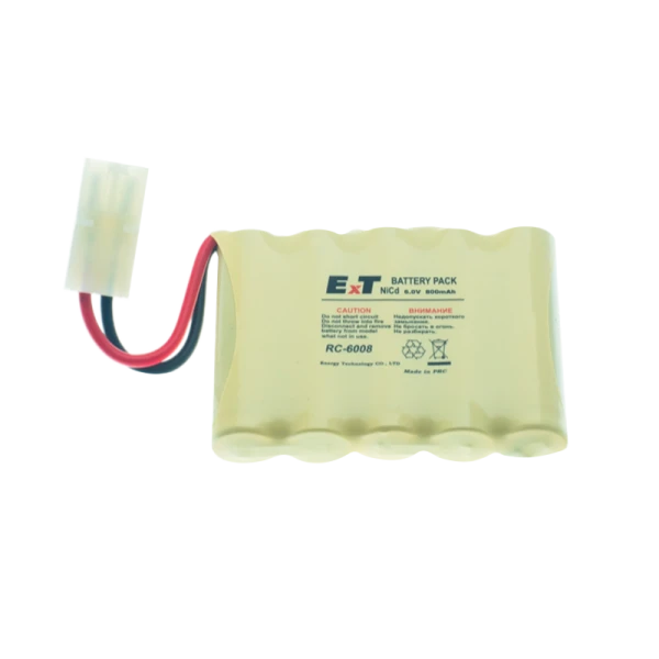 Аккумулятор ET RC-6008VTB BL1 белый большой, 6.0V, 800mAh, Ni-Cd (1/100)