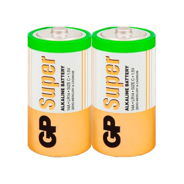 Батарейка GP Super LR14 C Shrink 2 Alkaline 1.5V (2/24/240) R