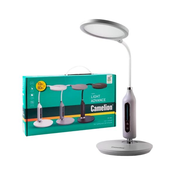 Светильник настольный Camelion KD-862 10W IP20 на основании сенс. белый (1/6)