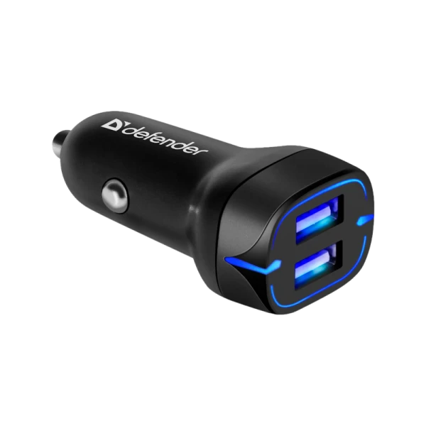 Автомобильное З/У Defender UCA-34 2USB 3.4A 5W черный (1/100)