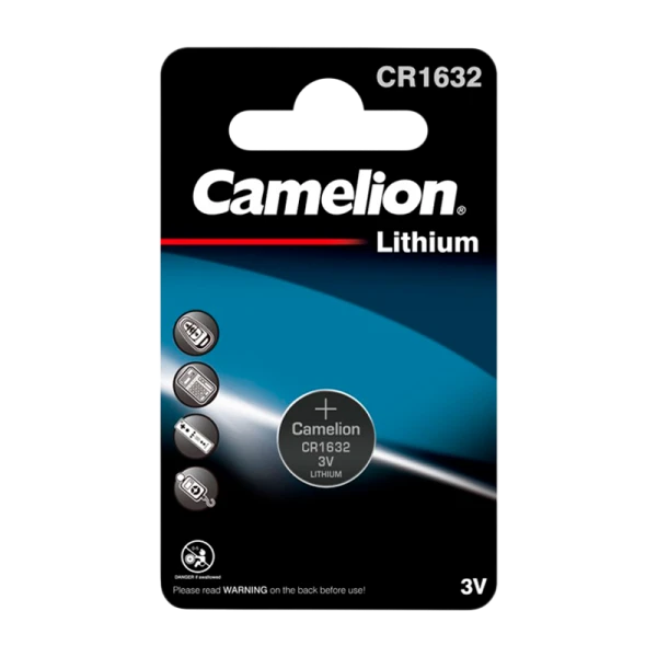 Батарейка Camelion CR1632 BL1 Lithium 3V (1/10/1800)