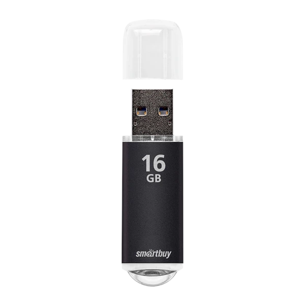 Флеш-накопитель Smartbuy V-Cut 16GB USB2.0 пластик черный