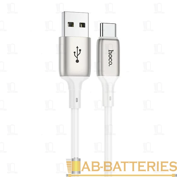 Кабель HOCO X66 USB (m)-Type-C (m) 1.0м 3.0A TPE белый (1/31/310)